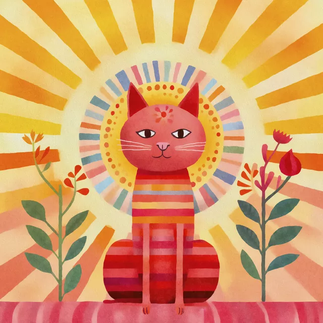 Kissen Happy Cat