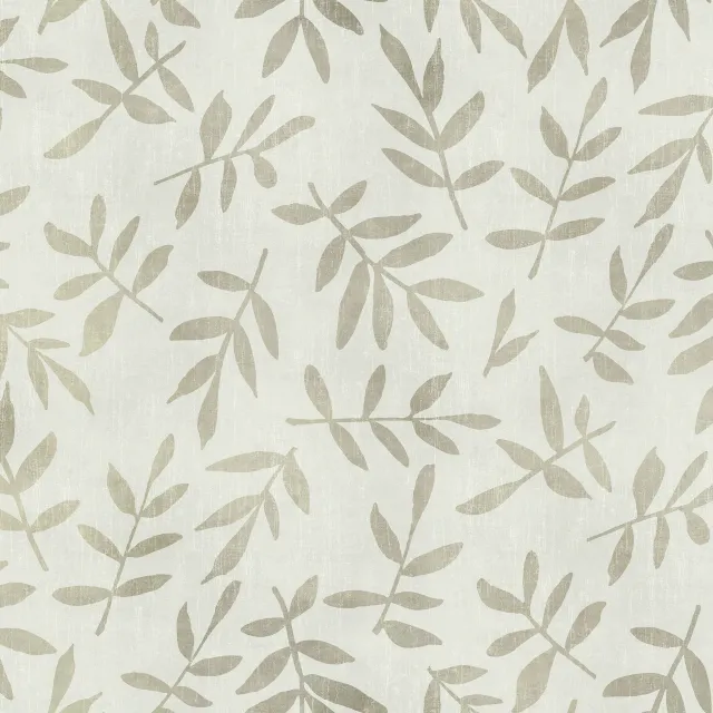 Kissen Leaf Pattern Olive Beige II