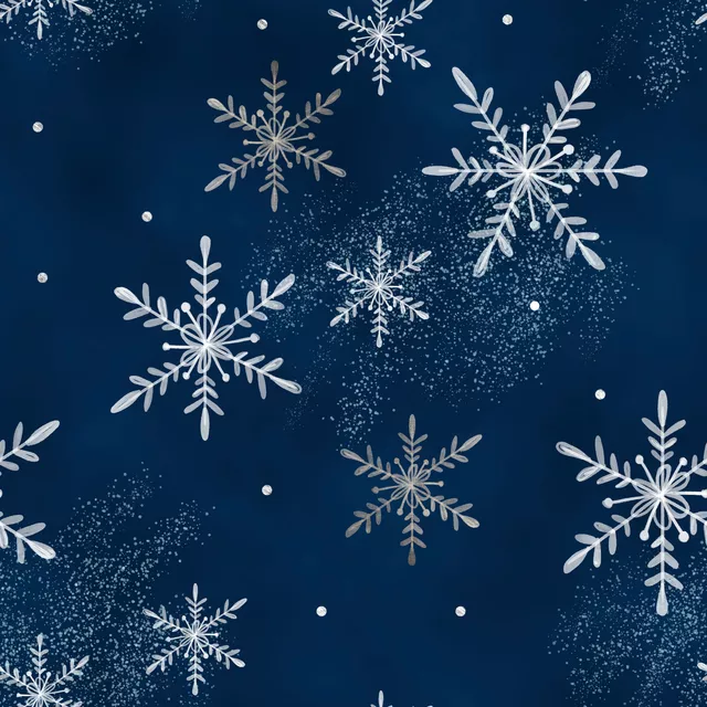 Kissen Let It Snow Blue