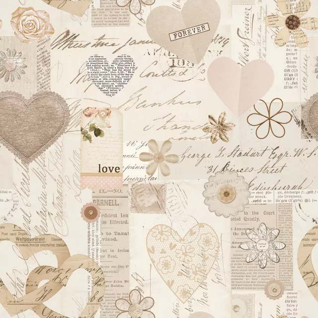 Tischläufer Vintage Romance Beige