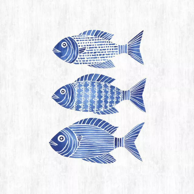 Kissen Blue Fish