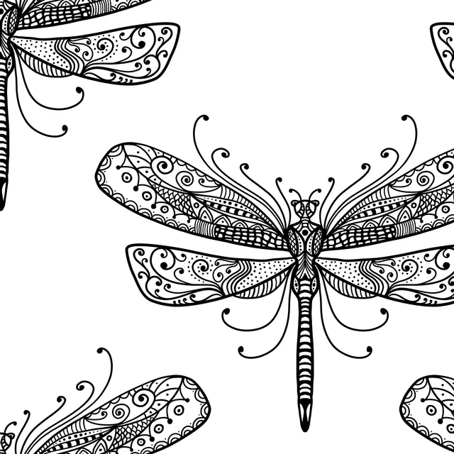 Dekovorhang Dragonfly Doodle