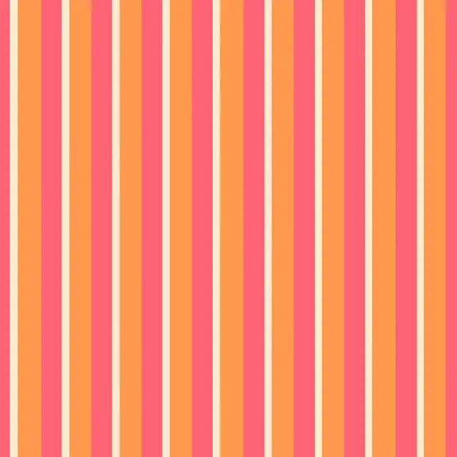 Dekovorhang Summer Stripes Coral Orange