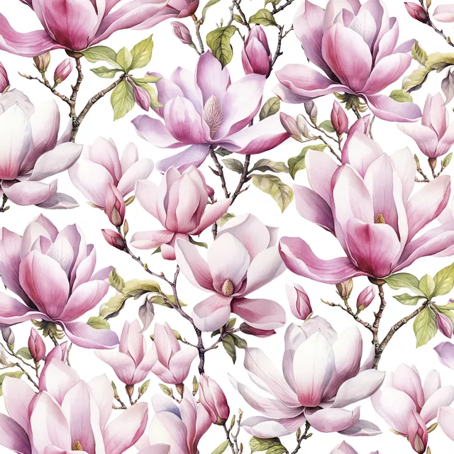 Kissen Magnolia Floral Nostalgia Pink