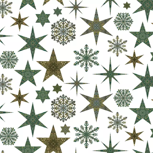 Vintage Muster Christmas white