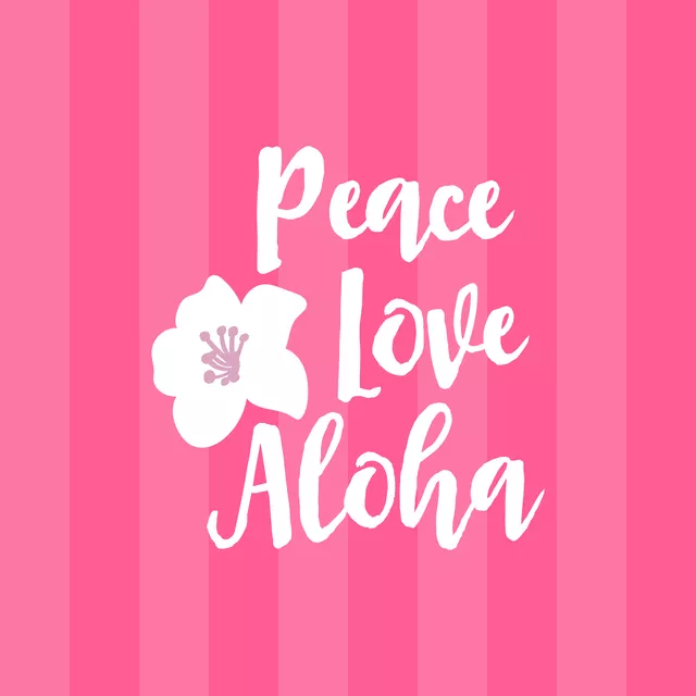 Kissen Pink Summer Peace Love  II