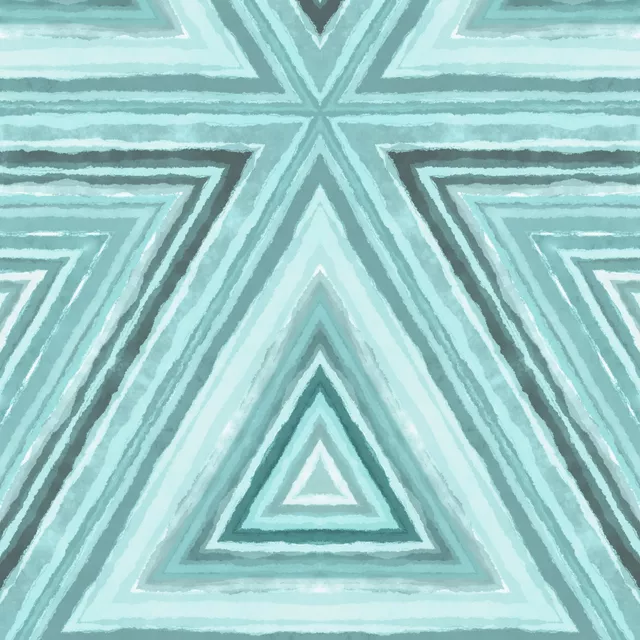 Watercolor Triangle Mint
