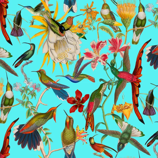 Servietten Kolibri Paradies türkis