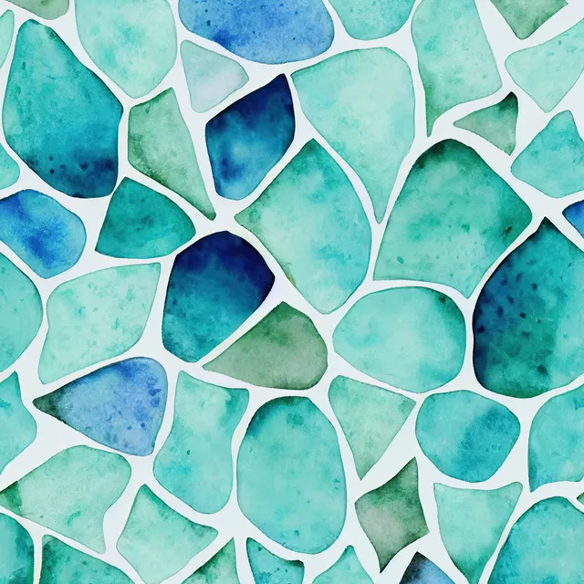 Sea Glass blue green
