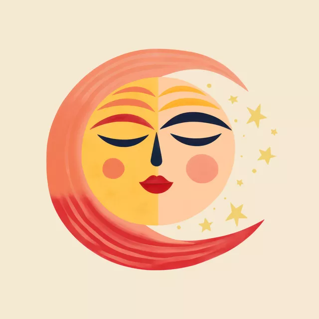 Kissen Sun And Moon