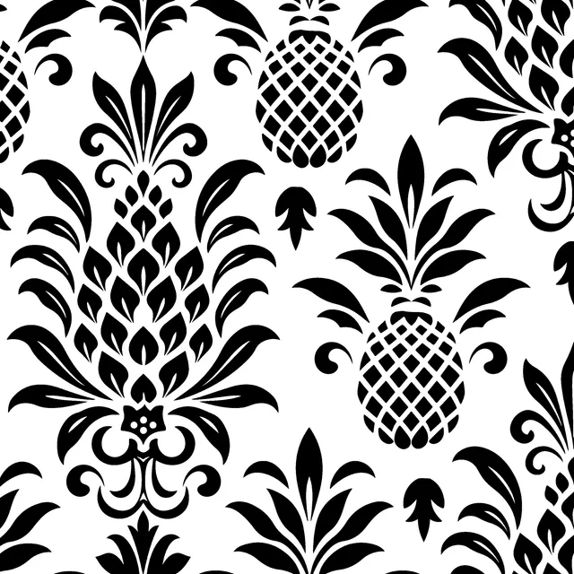 Pineapple Chic Black White