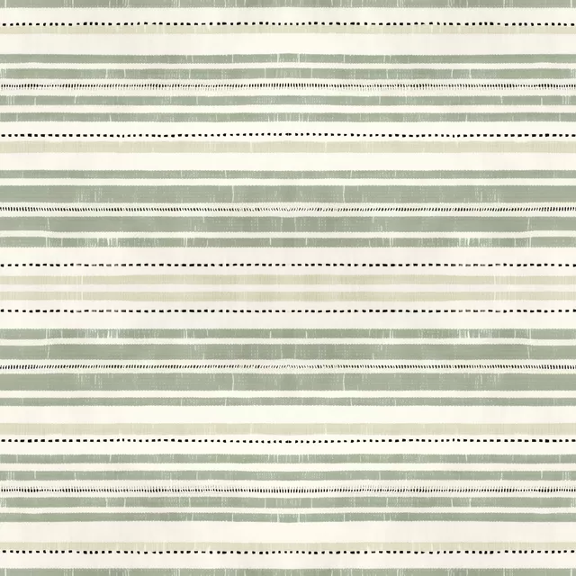 Dekovorhang Rustic Linen Stripes green