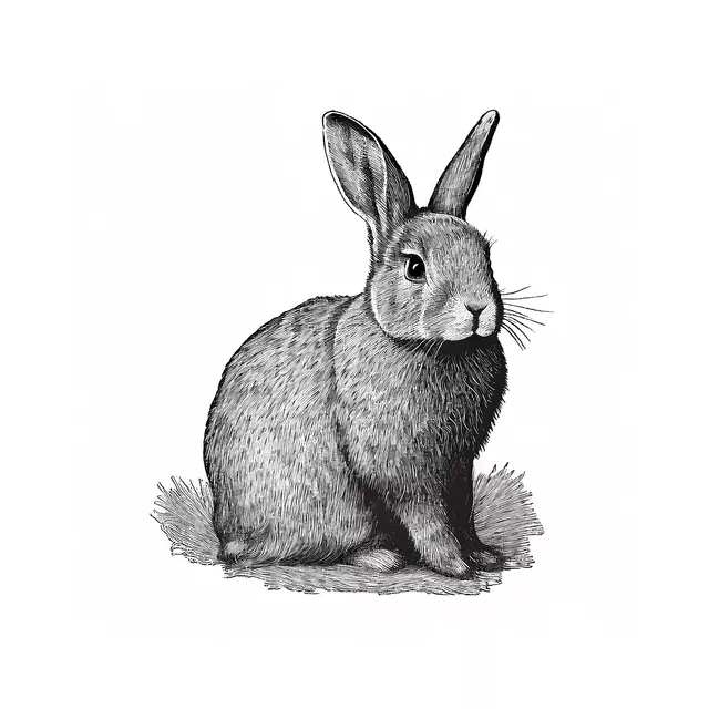 Sitzkissen Vintage Rabbit