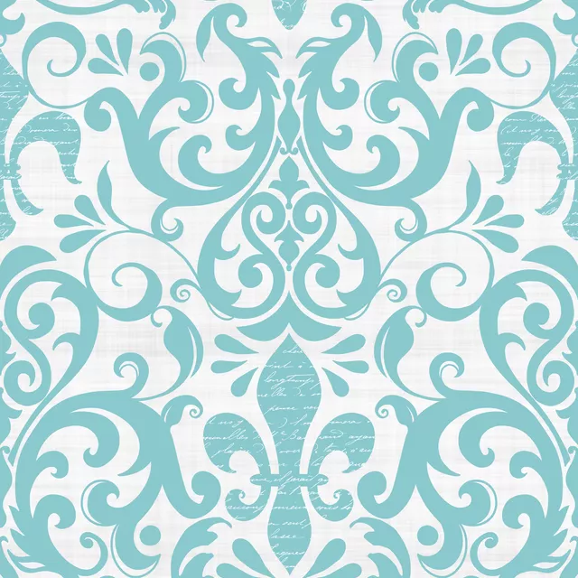Tischdecke Fleur De Lis Damask Script