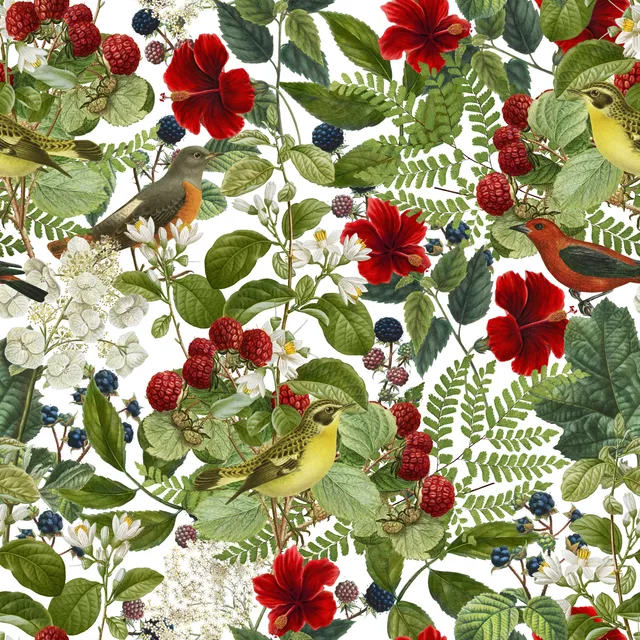 Kissen Birds And Berries