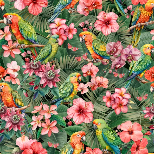 Kissen Parrots Paradise