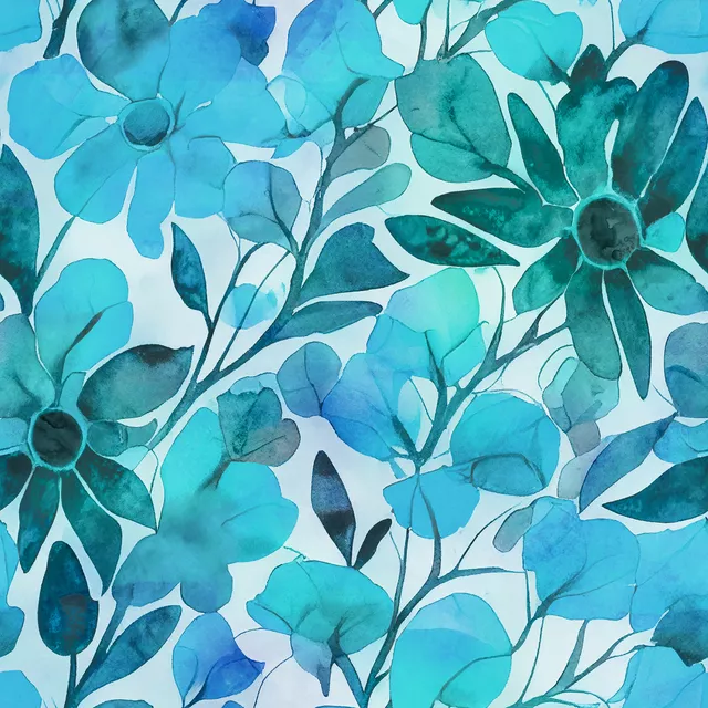Bodenkissen Floral Summer Vibe turquoise