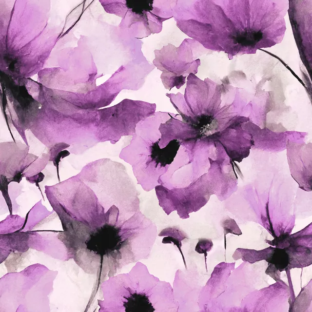 Wild Poppy Flower purple