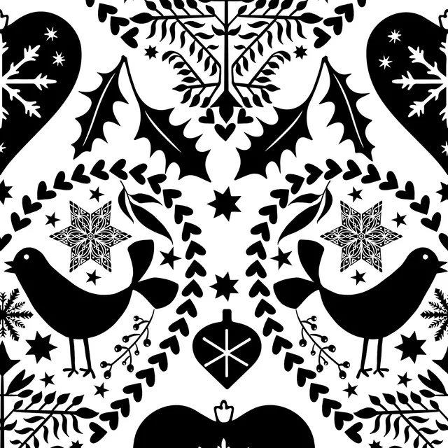 Bettwäsche Nordic Noel Black