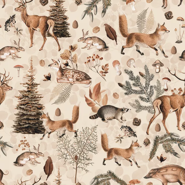 Fall Forest Impressions beige