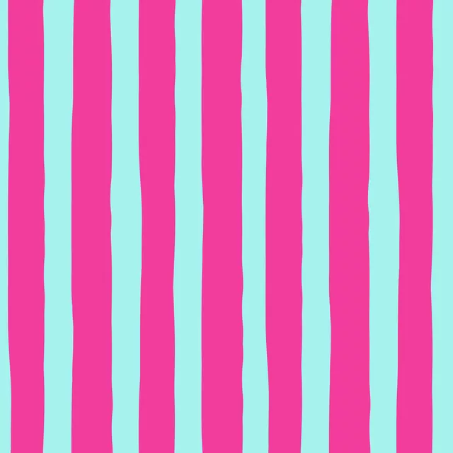 Horizontal Stripes Teal Pink