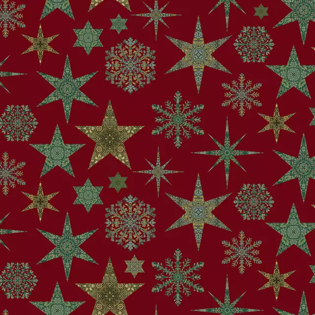 Vintage Muster Christmas red