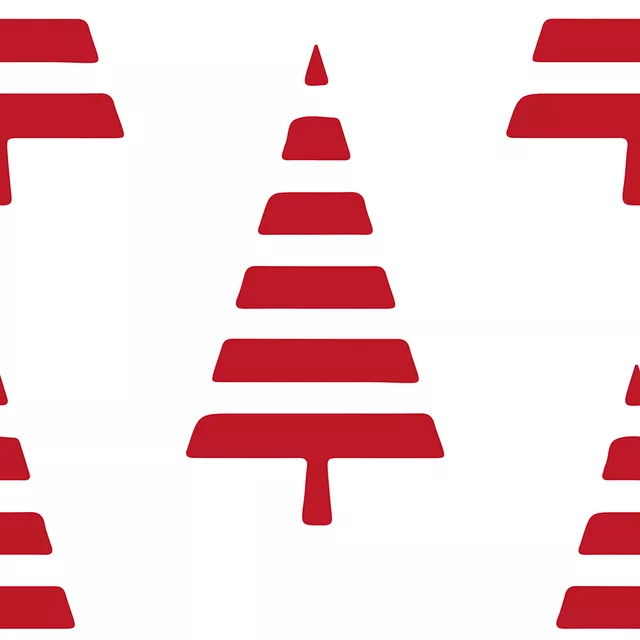 Tischläufer Nordic Noel Weiß Rot