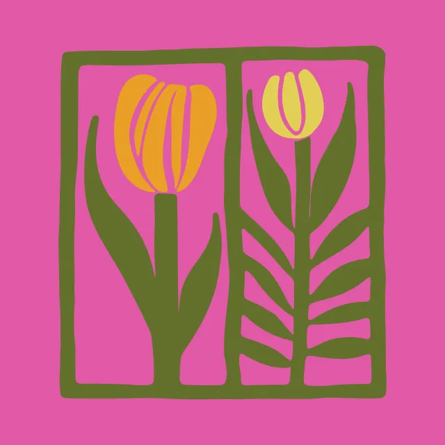 Kissen Tulip Spring Fun Pink