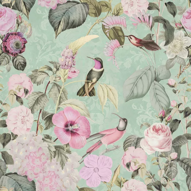 Kissen Kolibri Garten