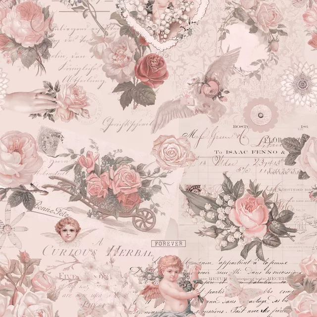 Vintage Kitsch Pastel Pink