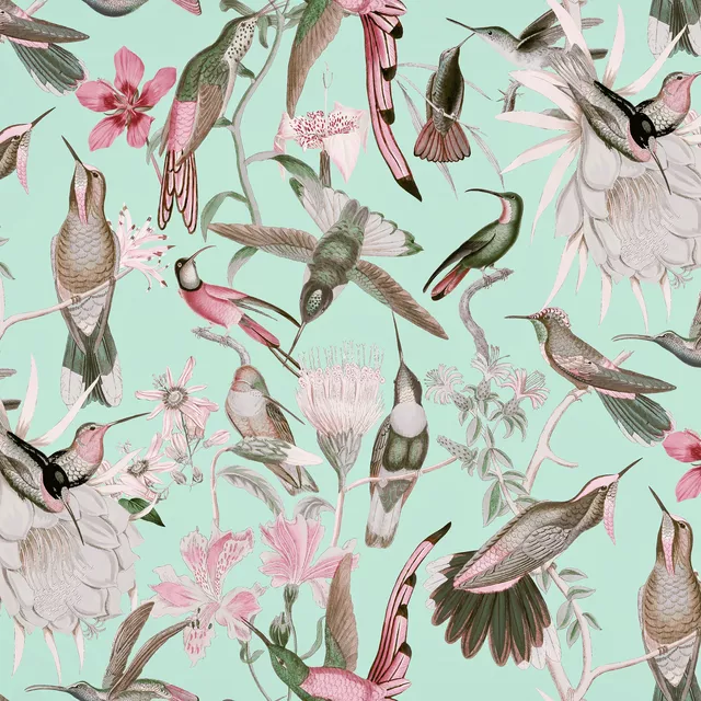 Bankauflage Kolibri Paradies mint