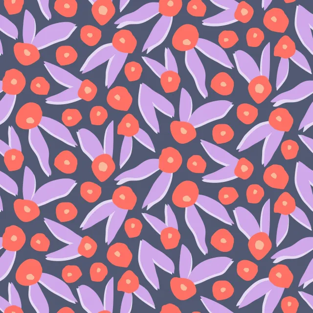 Abstrakte Lila-Rote Blüten
