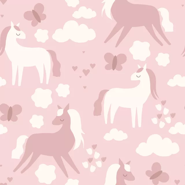 Bettwäsche Rosa Ponys