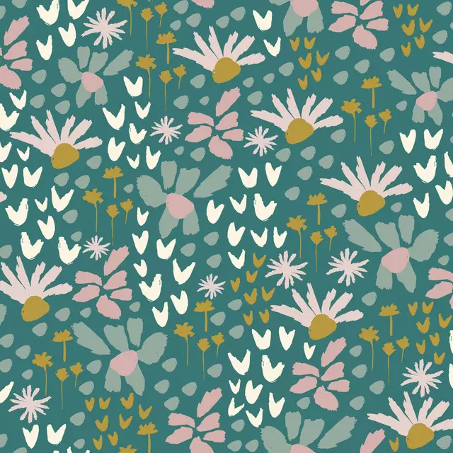 Kissen Spring Time Dark Green