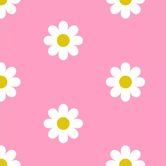 Pink Retro Daisy