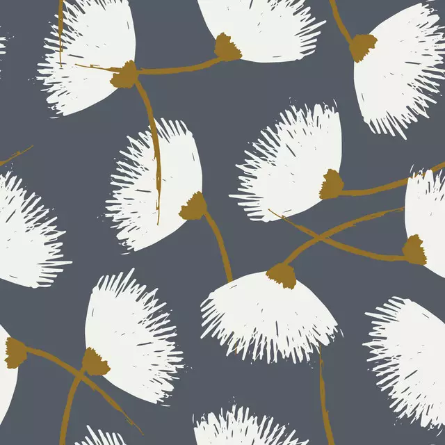 Bankauflage Cotton Wool Dark Blue