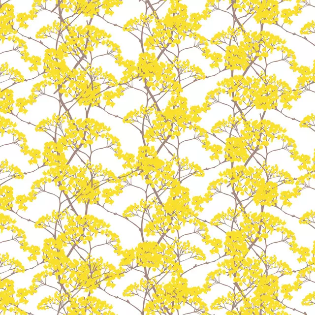 Bankauflage Branches Yellow