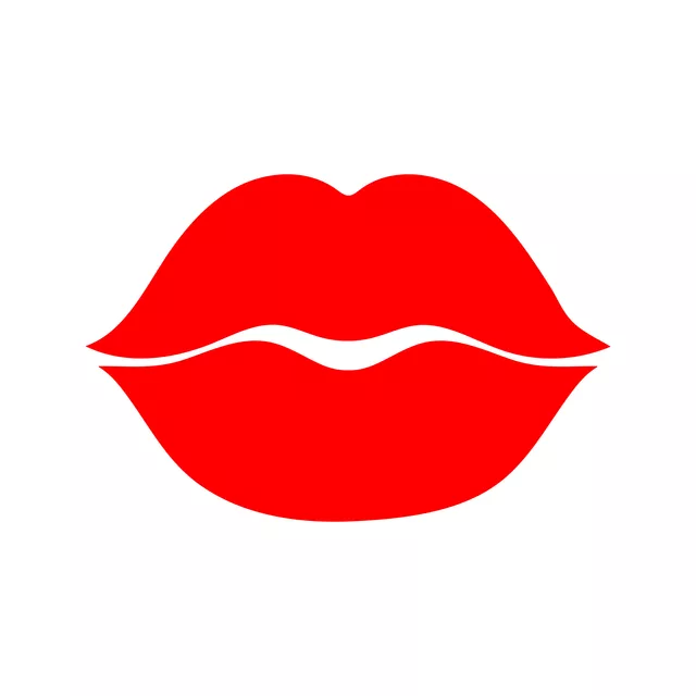Kissen Red Lips