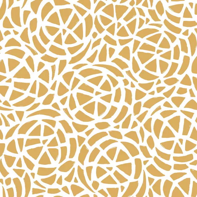 Tischläufer yellow swirls