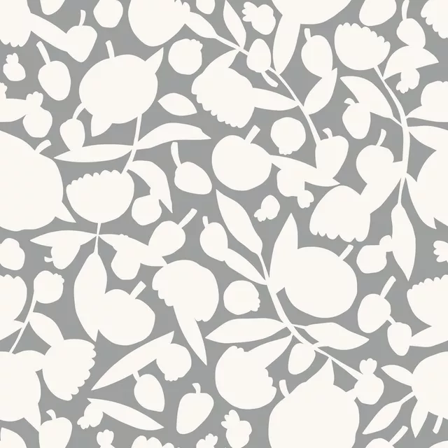 Dekovorhang Graues Classic Floral
