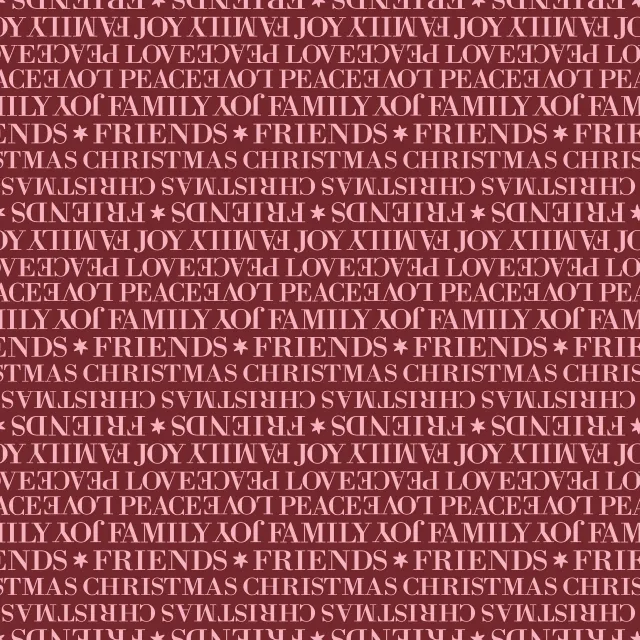 Kissen Christmas joy & love: Typo Tannenbaum Muster