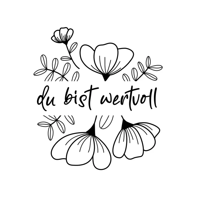 Tischläufer Du bist wertvoll