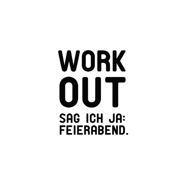 Servietten Workout Feierabend