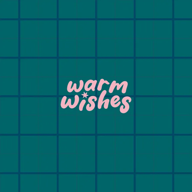 Tischset Warm wishes karo