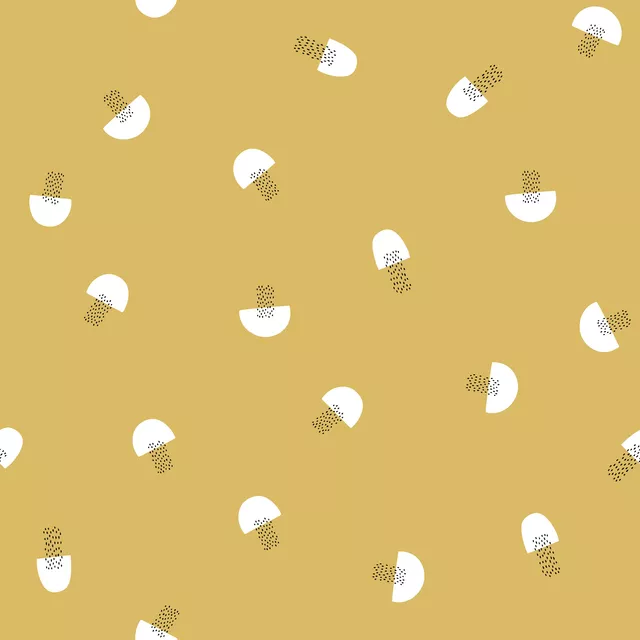 Muster pilz punkte - gelb