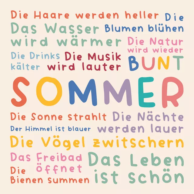 Tischdecke SOMMER VIBES - bunt