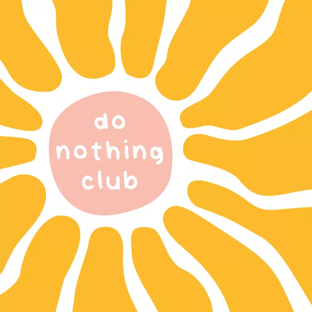 Kissen Do Nothing Club Sonnenblume