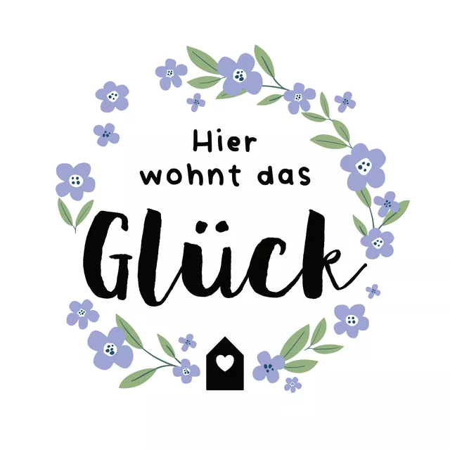 Tischdecke Hier wohnt das Glück