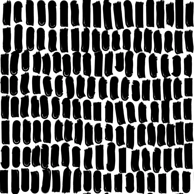 Tischset Black&White: Striche 2