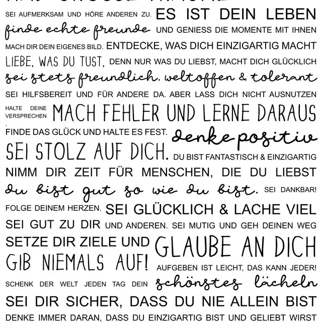Bettwäsche Das Leben ist wunderbar